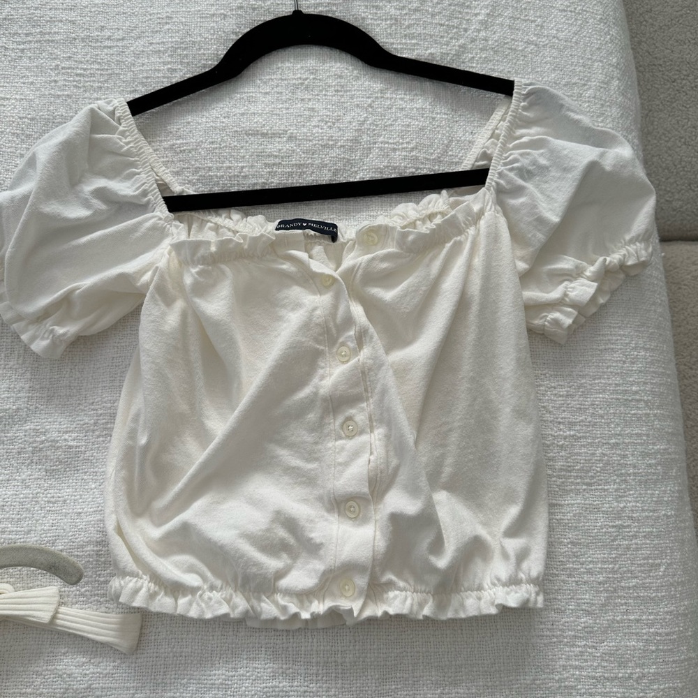 White brandy Melville top